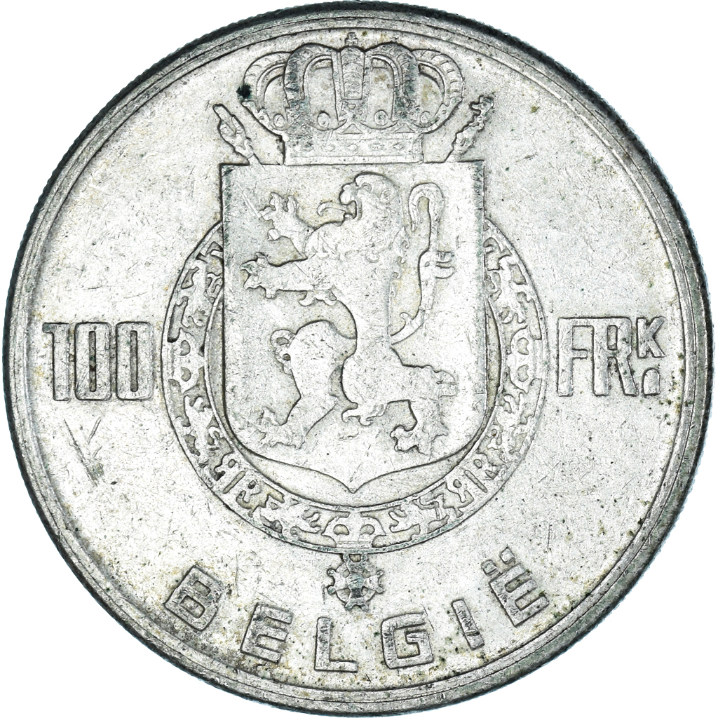 Coin, Belgium, Régence Prince Charles, 100 Francs, 100 Frank, 1949, Bruxelles