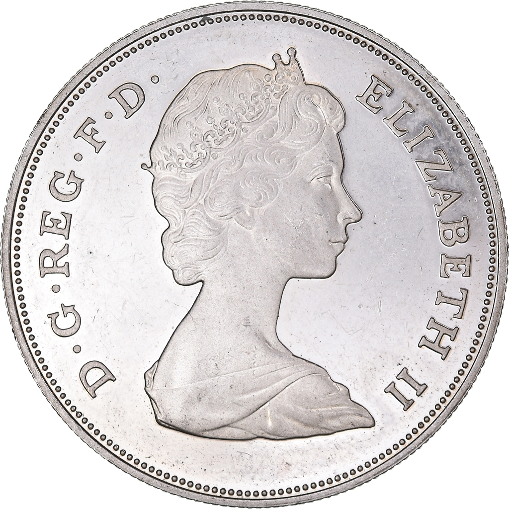 Coin, Great Britain, Elizabeth II, 25 New Pence, 1980, British Royal Mint