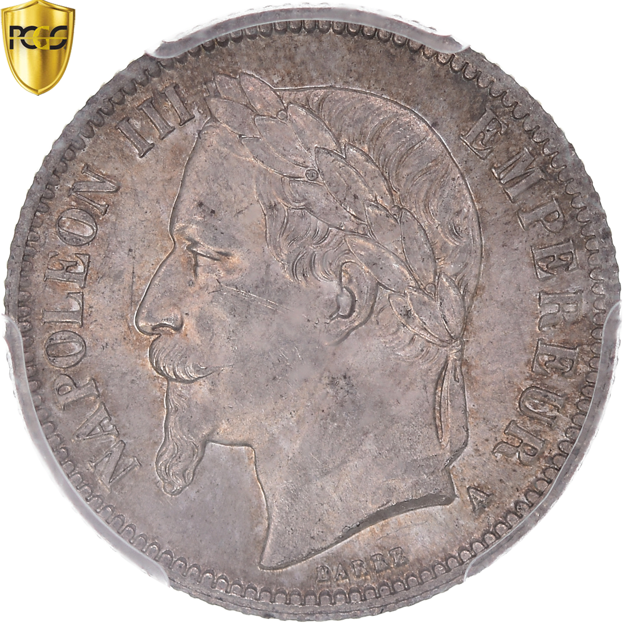 Coin, France, Napoleon III, Franc, 1866, Paris, PCGS, MS63, MS(63), Silver