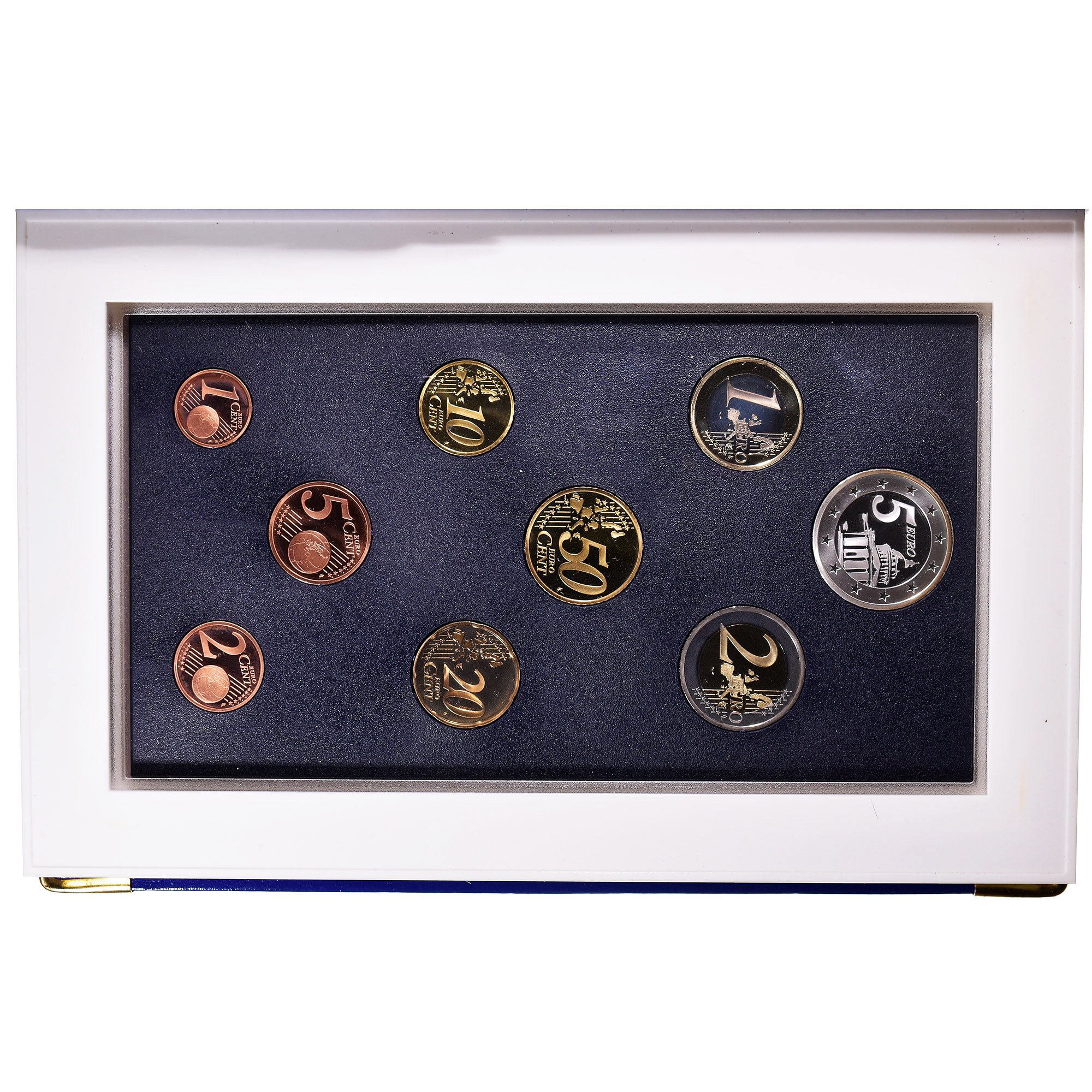 France, 1 cent to 5 euro, 2004, Monnaie de Paris, BE, MS, Gadoury:page