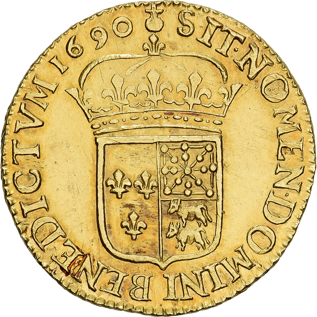 Coin, France, Louis XIV, Louis d'or