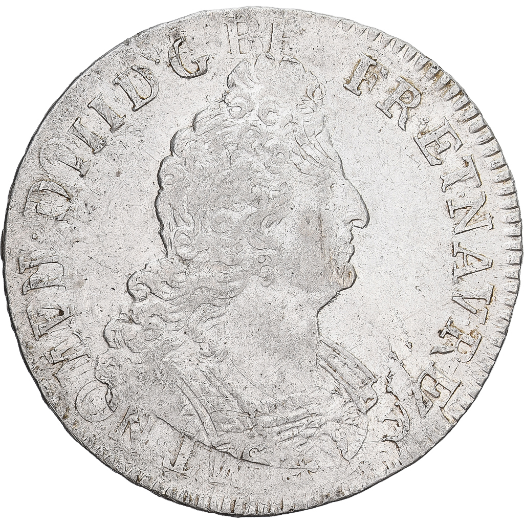 Coin, France, Louis XIV, 1/2 écu aux 8L, 2e type, 1704, Amiens, réformé