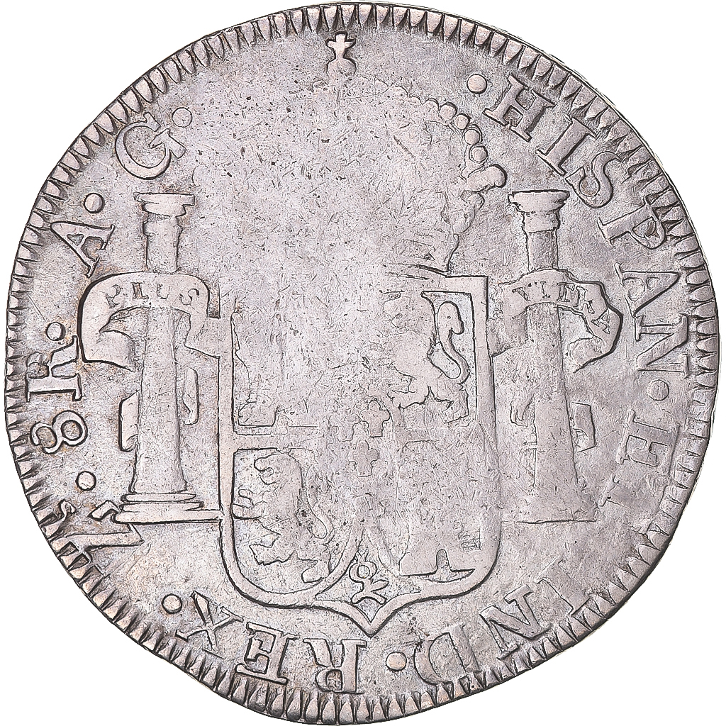 1816年 スペイン フェルナンド7世 8レアル銀貨 PCGS XFD Coin, Spain, Ferdinand VII, 8 Reales, 1816, Zacatecas, , Silver.