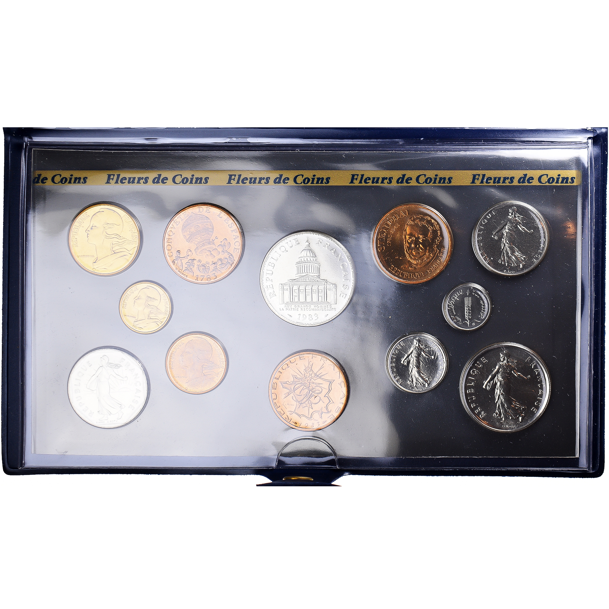 Coin, France, Coffret 1 c. à 100 frs., 1983, Monnaie de Paris, FDC, 