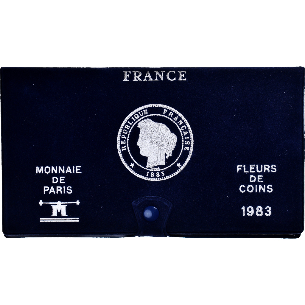 Coin, France, Coffret 1 c. à 100 frs., 1983, Monnaie de Paris, FDC, 