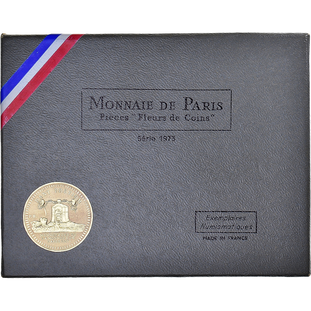 Coin, France, Coffret 1 c. à 10 frs., 1973, Monnaie de Paris, FDC, 