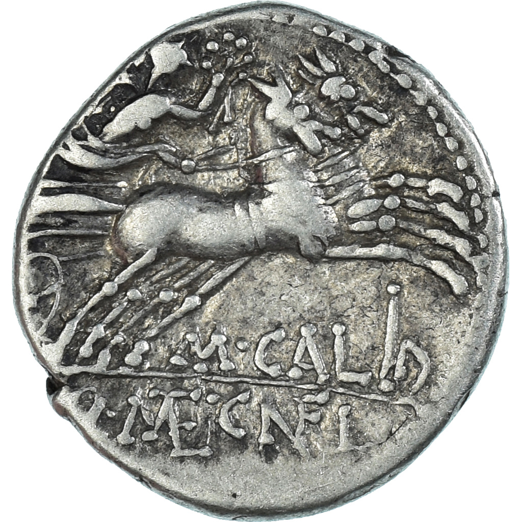 Caecilia, Fulvia, Calidia, Denarius, 117-116 BC, Rome, Silver, 