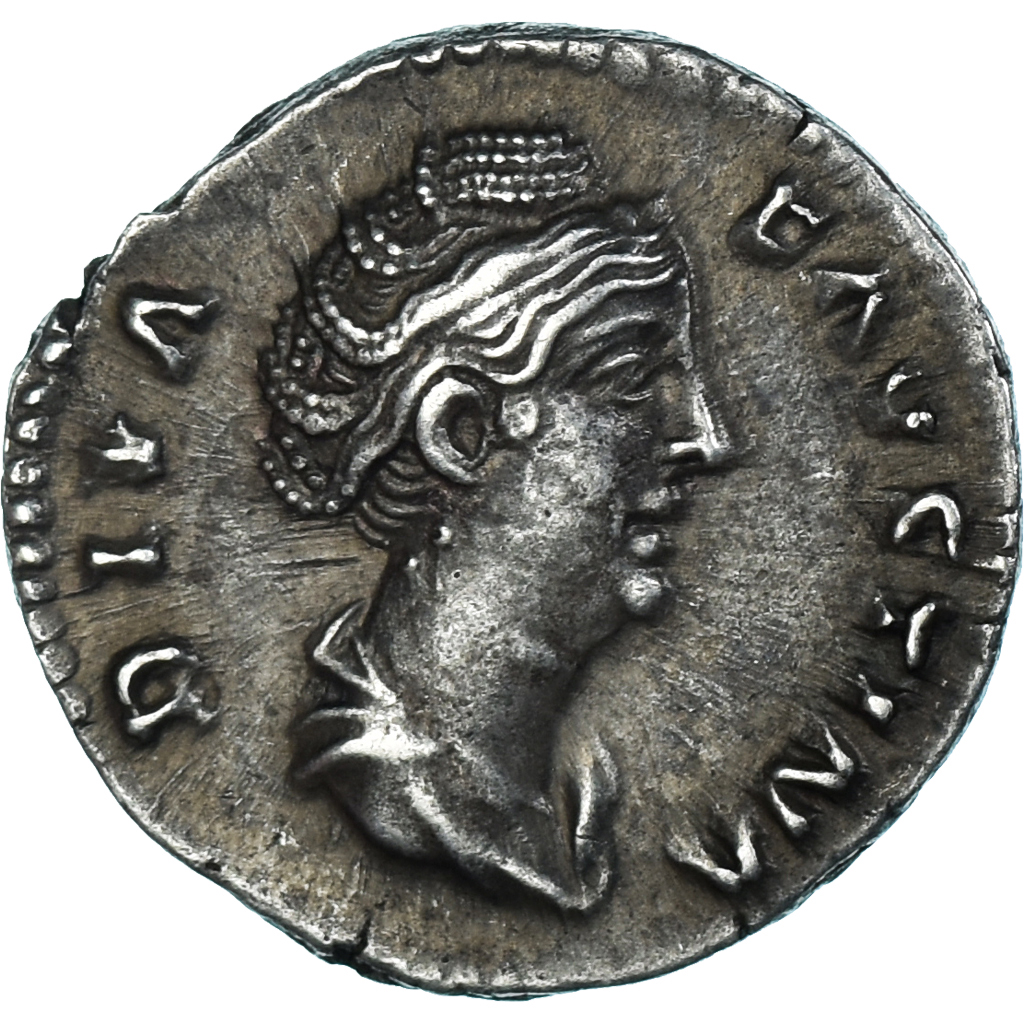 Coin, Diva Faustina I, Denarius, 141, Rome, , Silver, RIC:III-343