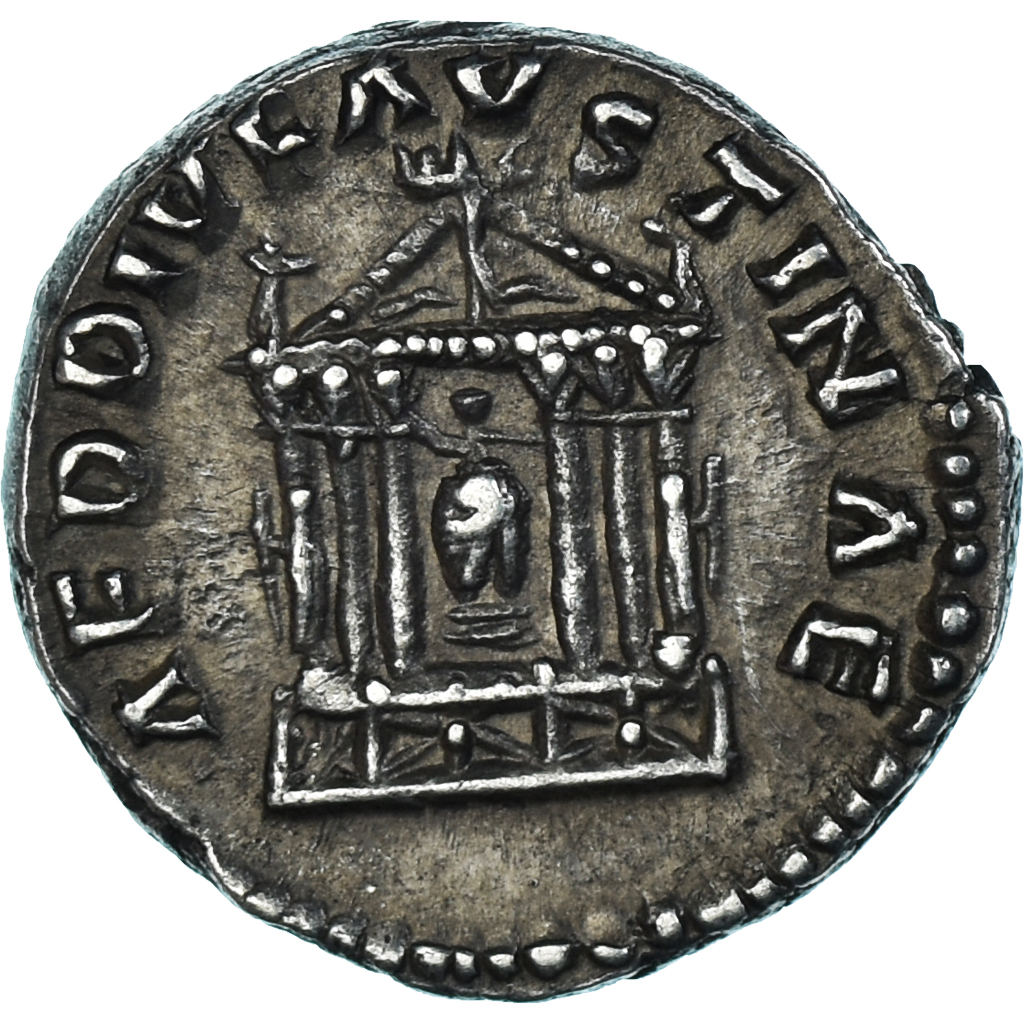 Coin, Diva Faustina I, Denarius, 141, Rome, , Silver, RIC:III-343