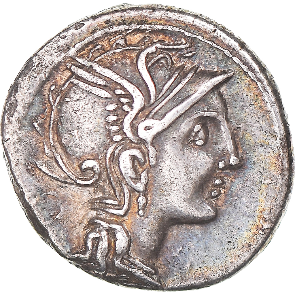 Coin, Manlia, Denarius, 111-110 BC, Rome, , Silver, Crawford:299/1b