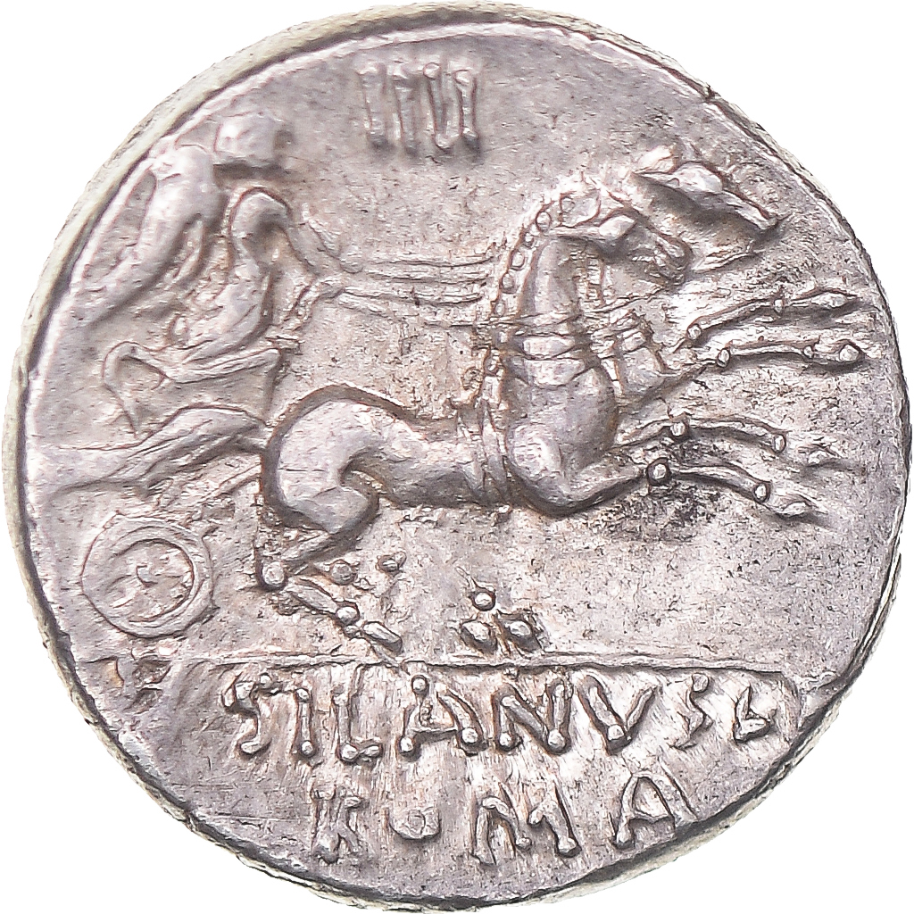 Junia, Denarius, 91 BC, Rome, Silver, , Crawford:337/3