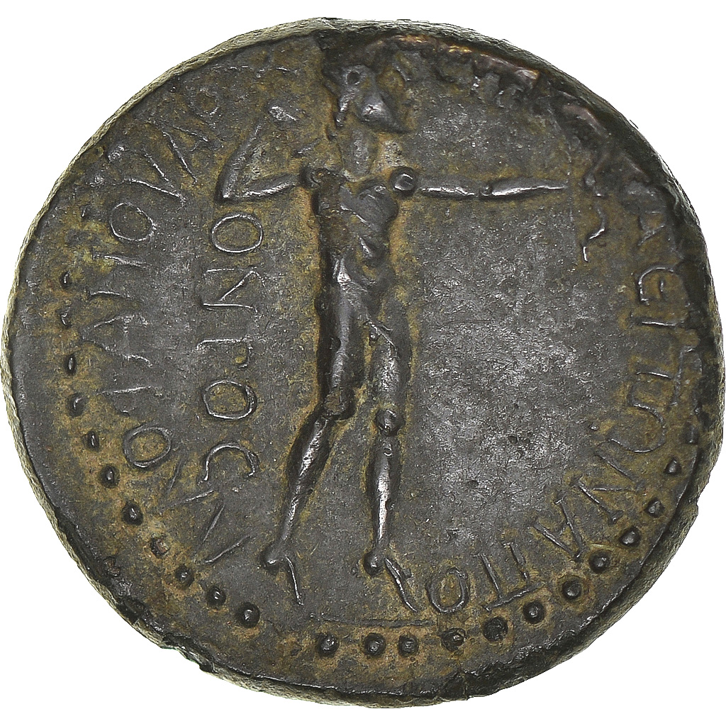 Coin, Phrygia, Pseudo-autonomous, Assarion, 69-79, Synaus, EF, Bronze