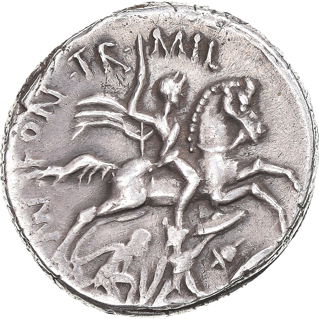 Fonteia, Denarius, 55 BC, Rome, Silver, , Crawford:429/1