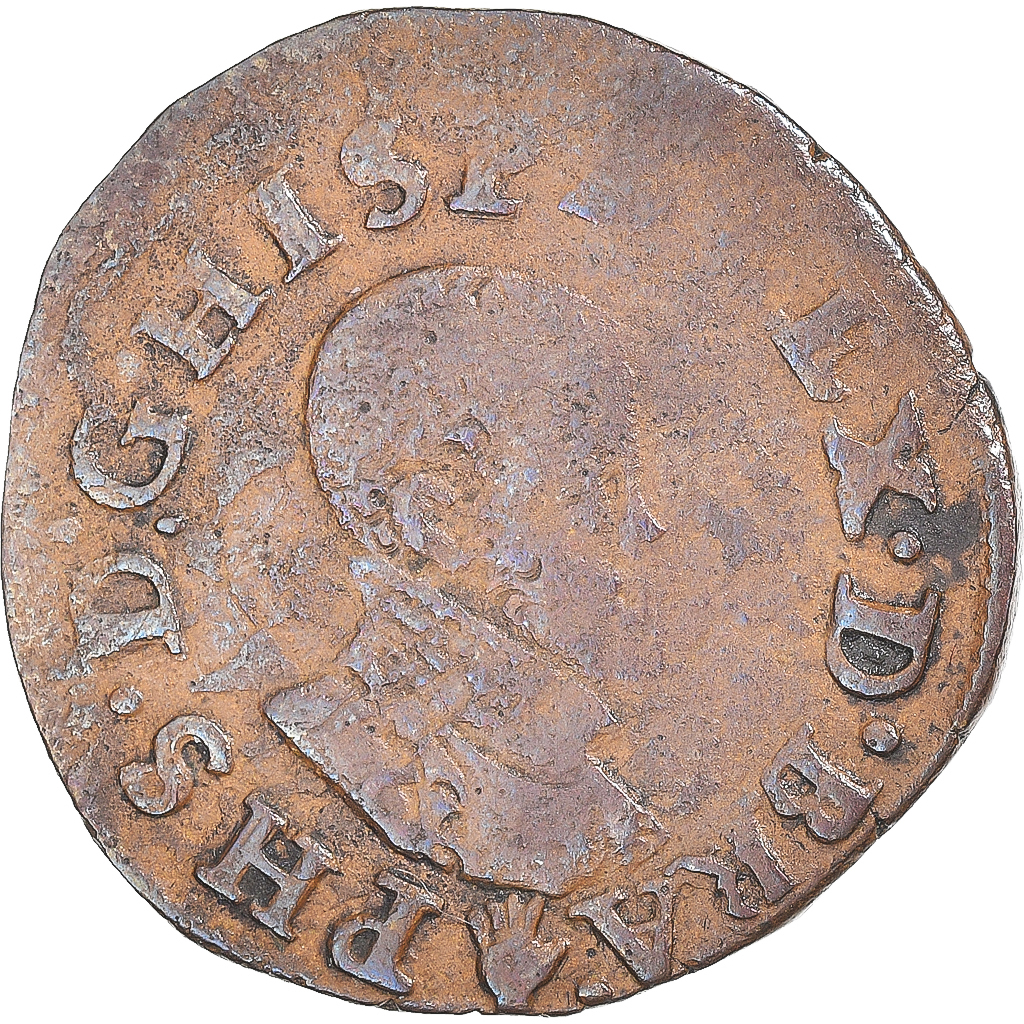 Coin, Spanish Netherlands, Philip II, Double Courte, ND (1555-1598), Anvers