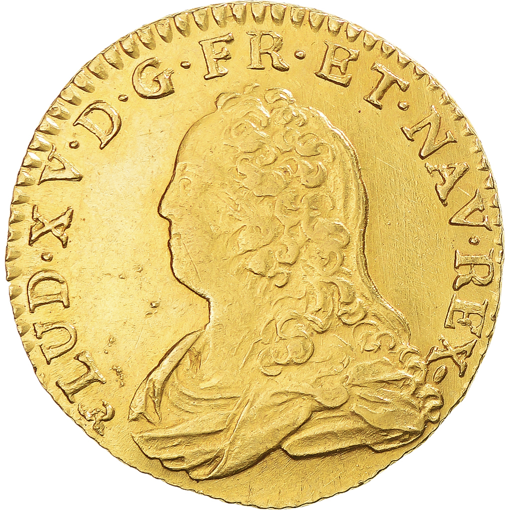Coin, France, Louis XV, Louis d'or aux lunettes, 1736, Rouen, , Gold