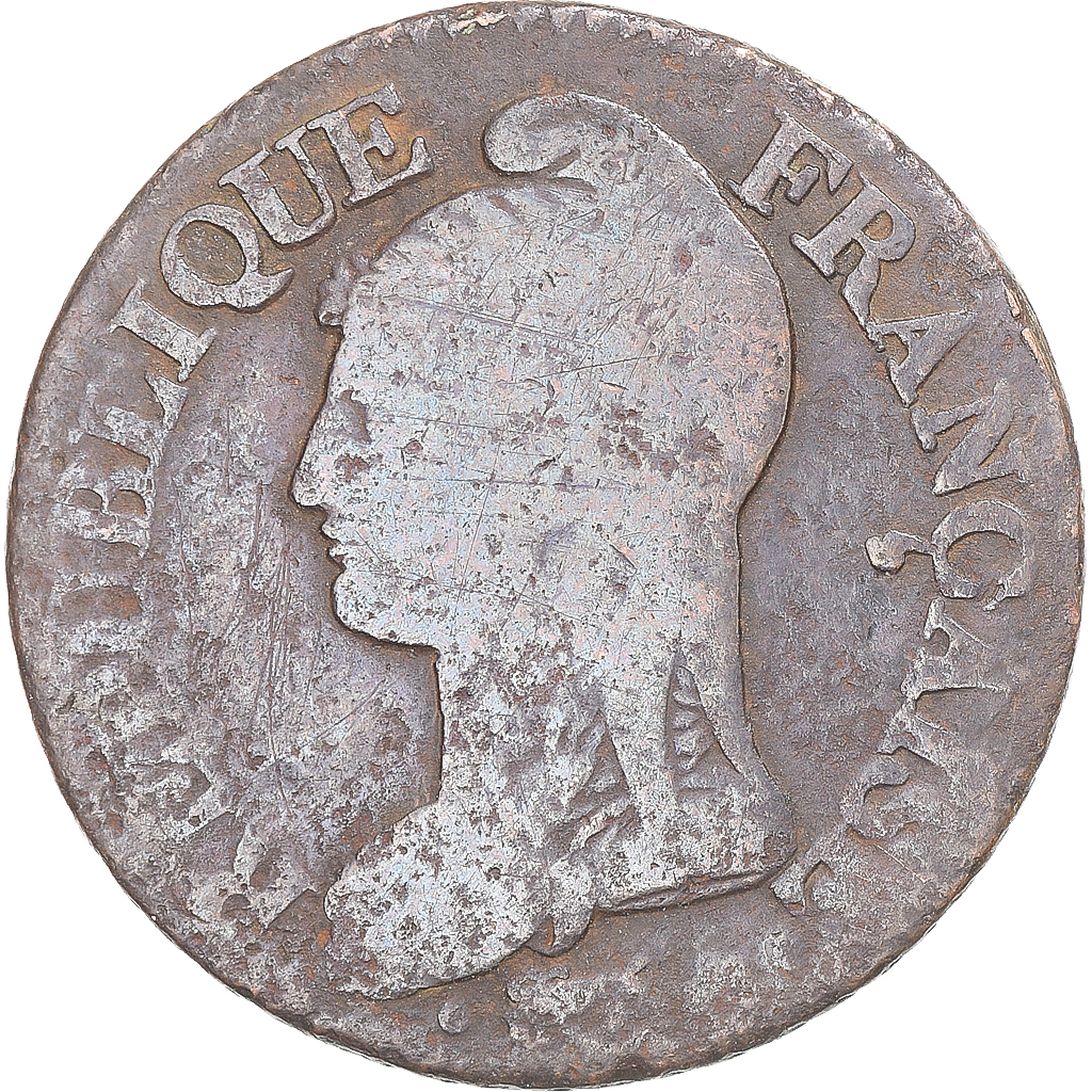 Coin, France, Dupré, 5 Centimes, Lille, , Copper, Gadoury:126/126a