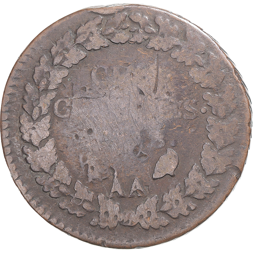 Coin, France, Dupré, 5 Centimes, Metz, , Copper, Gadoury:126/126a