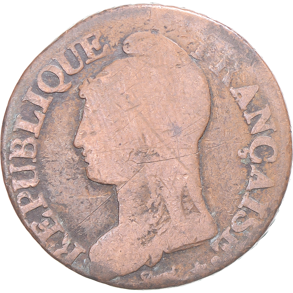 Coin, France, Dupré, 5 Centimes, AN 8, , Copper, Gadoury:126a