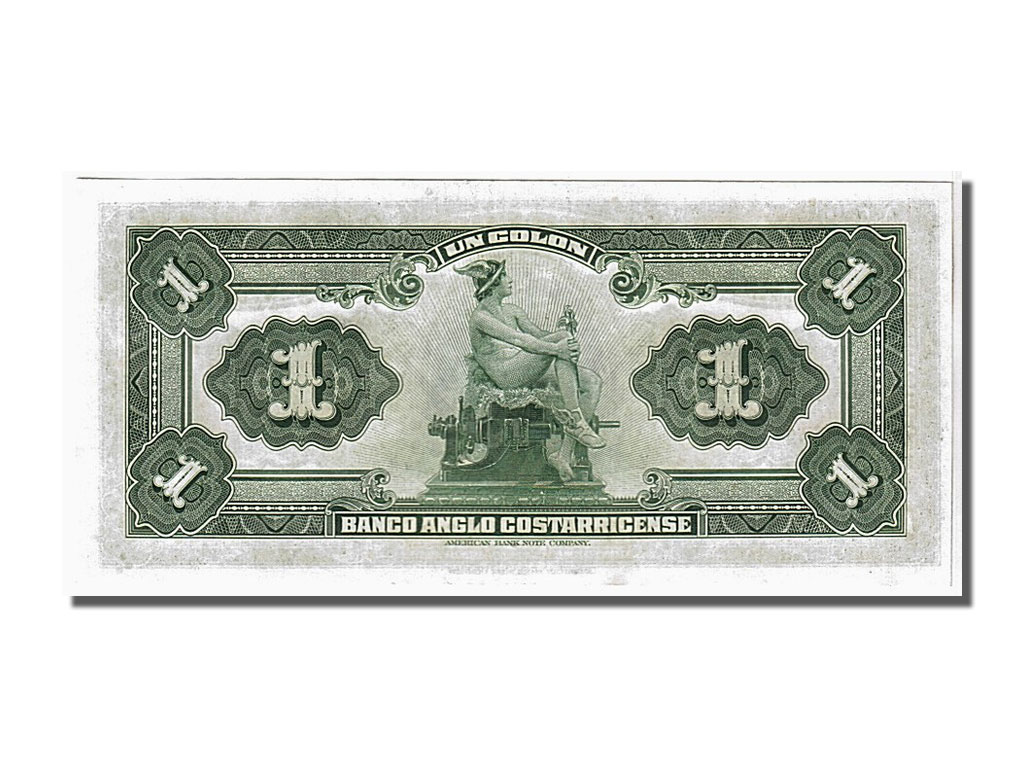 Biljet, Costa Rica, 1 Colon, 1917, KM:S121r, NIEUW