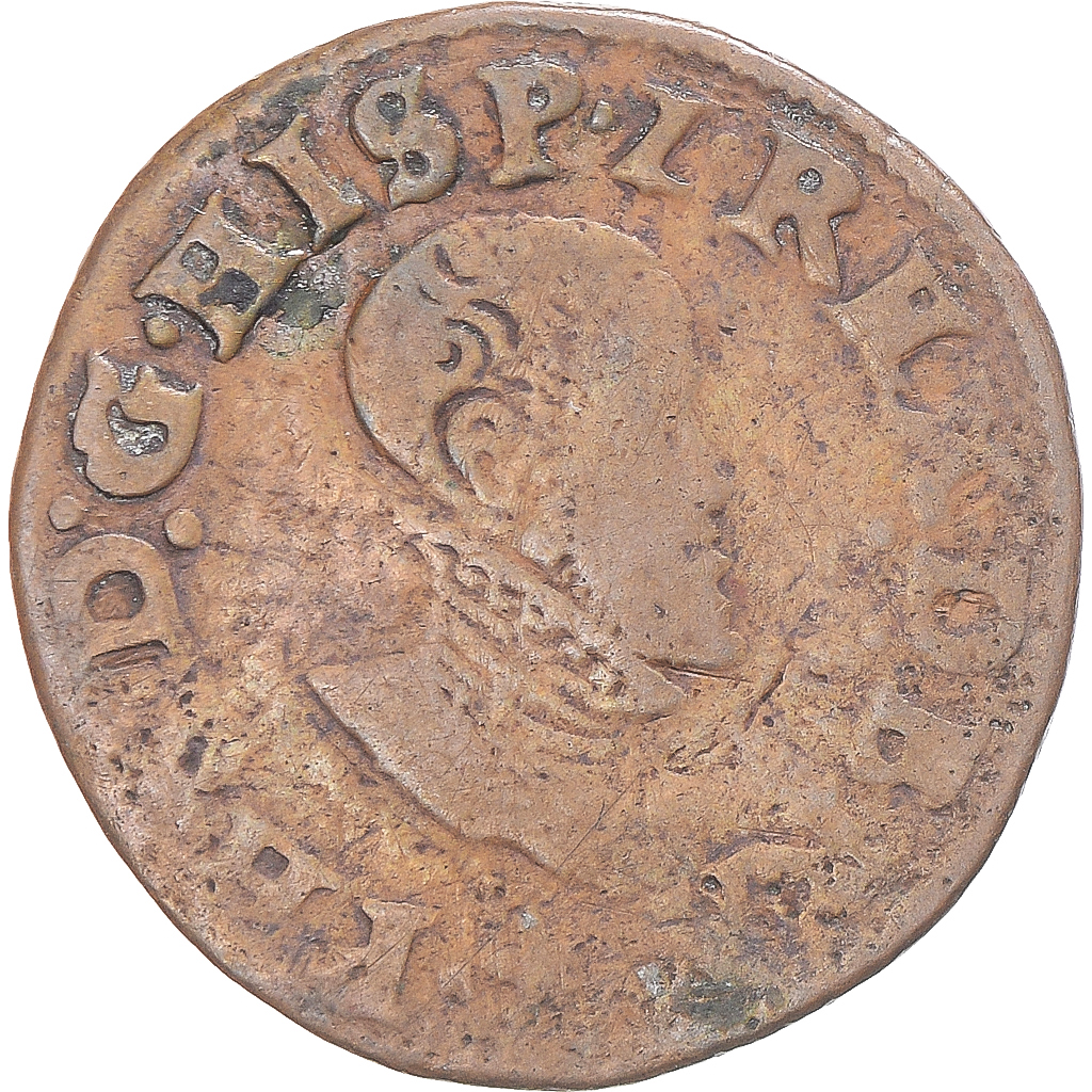 Coin, Spanish Netherlands, Philip II, Double Courte, Maastricht, 