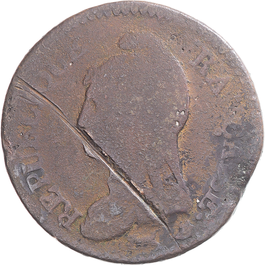 Coin, France, Dupré, Decime, AN 8, Strasbourg, , Copper, Gadoury:187a