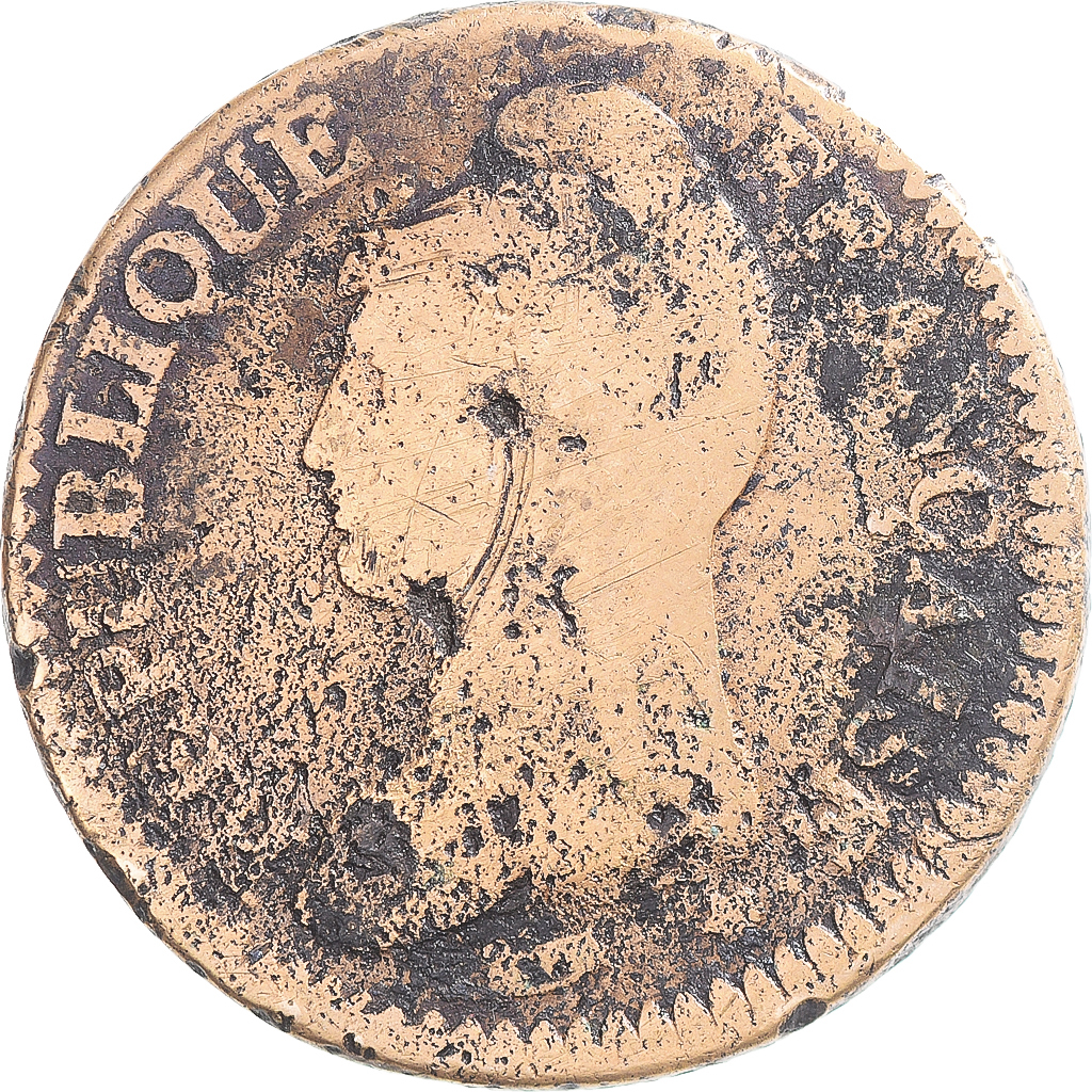 Coin, France, Dupré, Decime, , Copper, Gadoury:187/187a