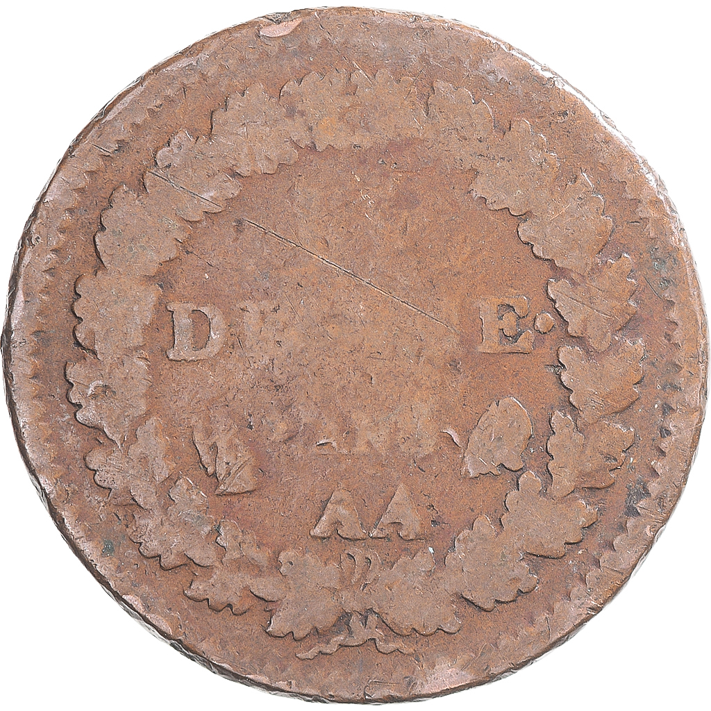 Coin, France, Dupré, Decime, Metz, , Copper, Gadoury:187a