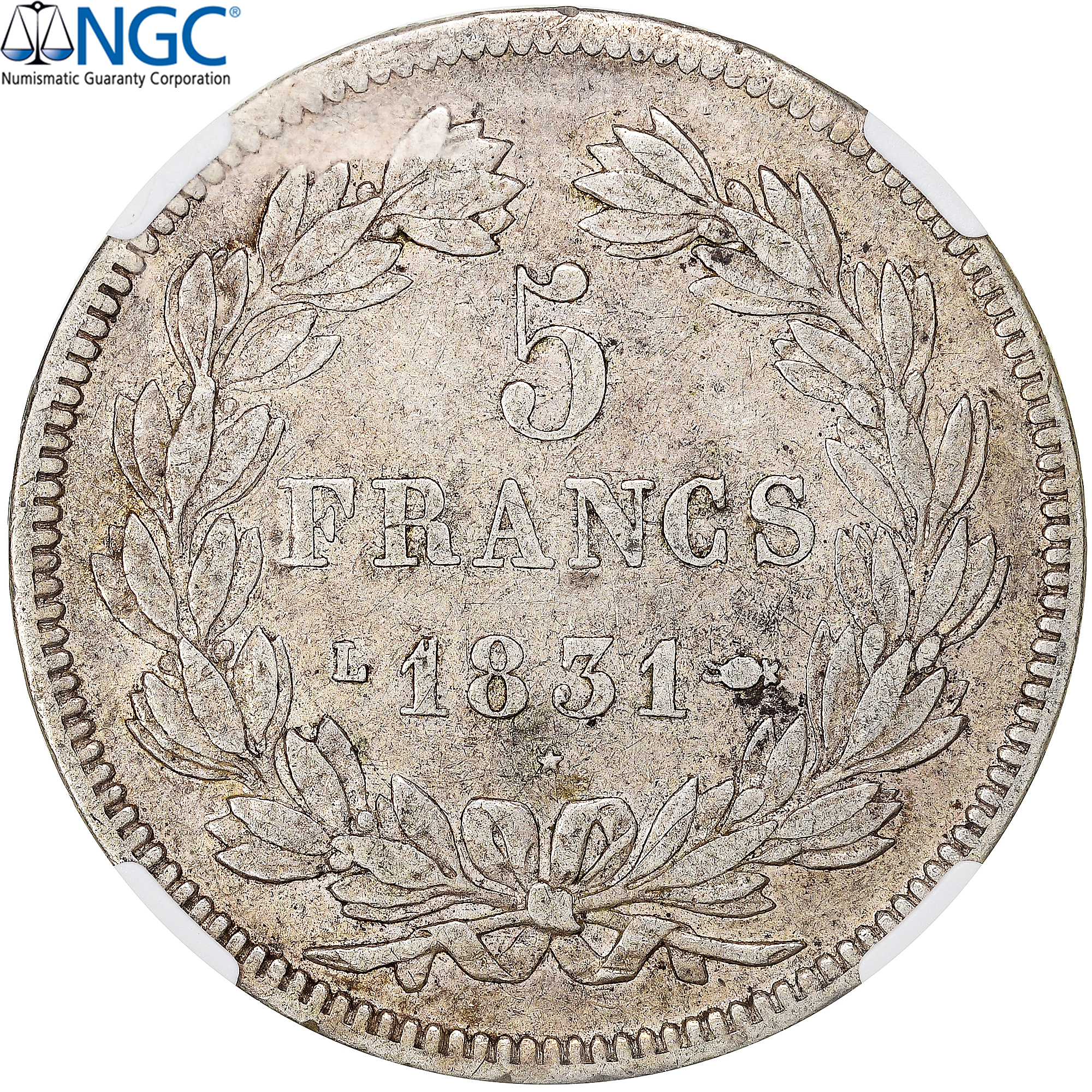 France, Louis-Philippe I, 5 Francs, 1831, Bayonne, Silver, NGC, XF40