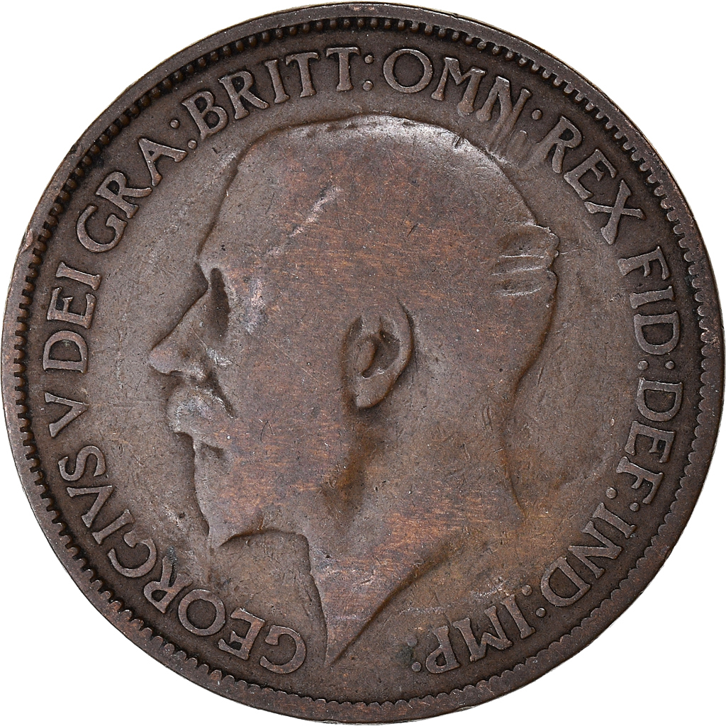 Moneda, Gran Bretaña, 1/2 Penny, 1921