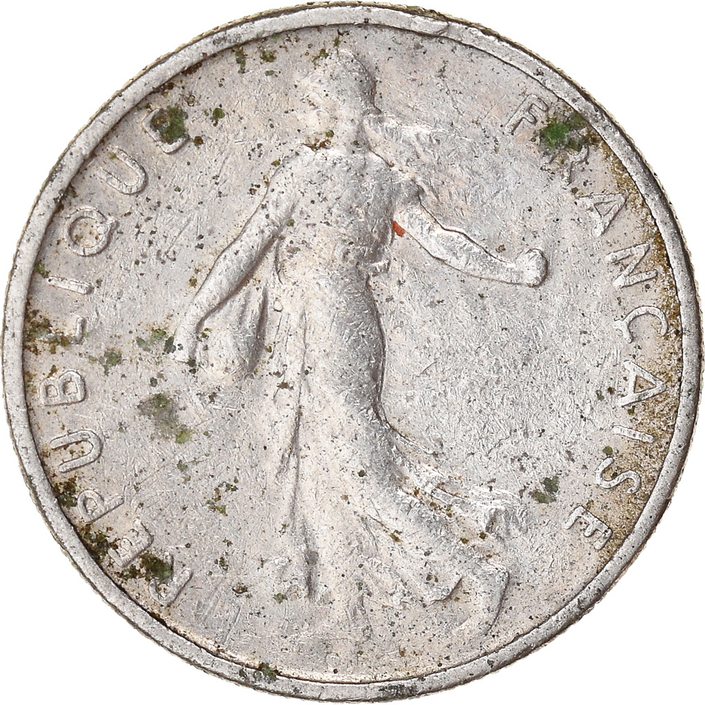 Moneda, Francia, 1/2 Franc, 1962