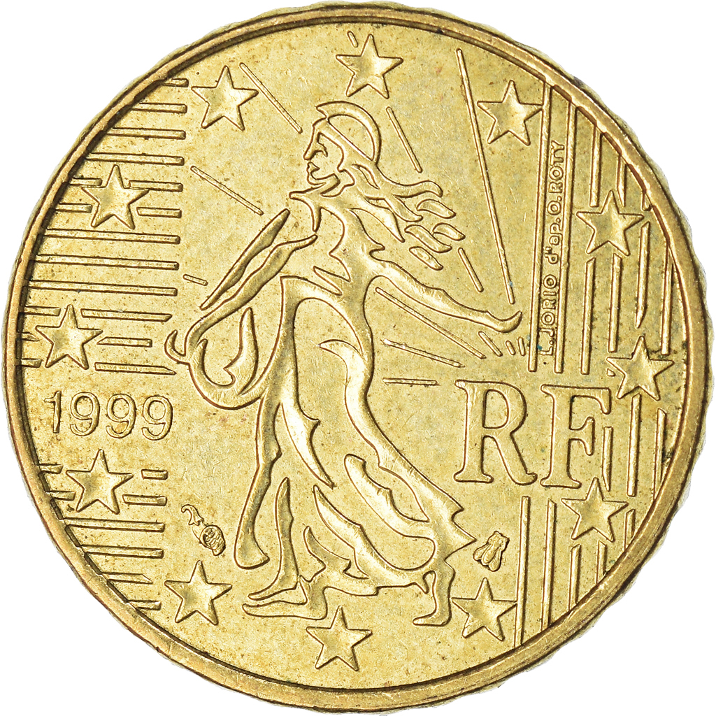 Coin, France, 10 Euro Cent, 1999
