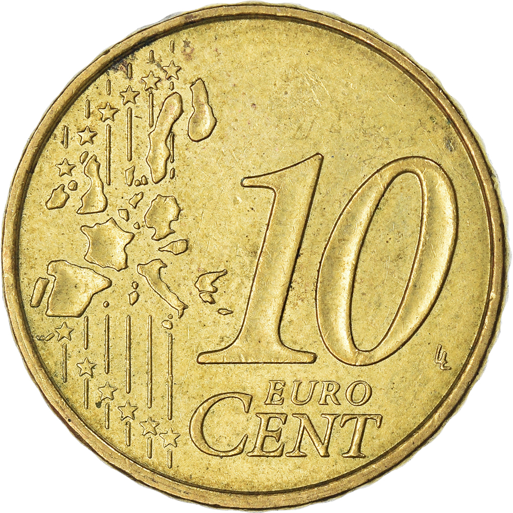 Coin, France, 10 Euro Cent, 1999