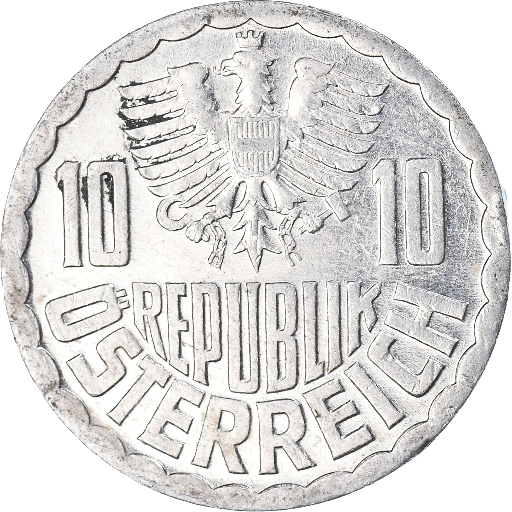 Moneda, Austria, 10 Groschen, 1985