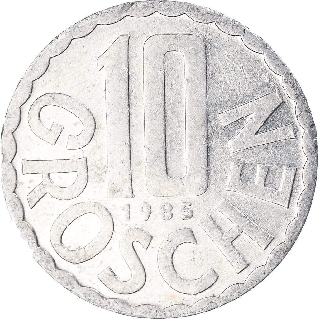 Moneda, Austria, 10 Groschen, 1985