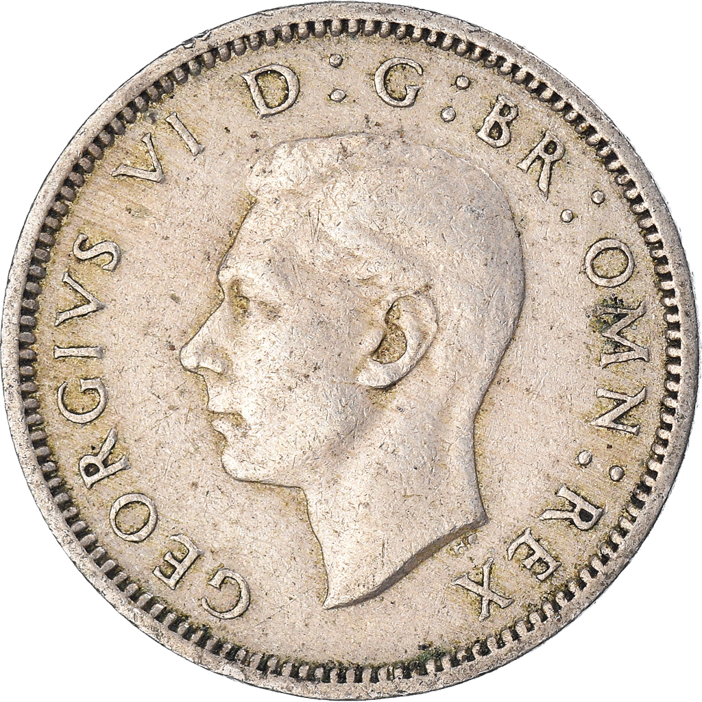 Moneda, Gran Bretaña, 6 Pence, 1949