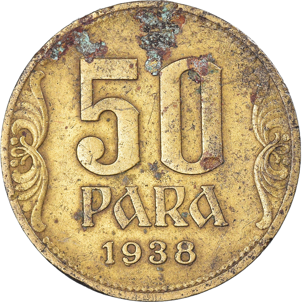 Moneda, Yugoslavia, 50 Para, 1938