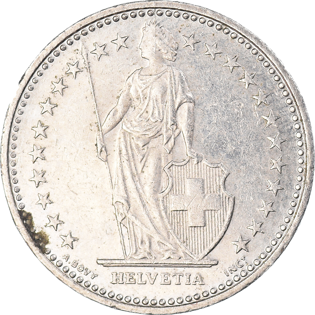 Moneda, Suiza, 1/2 Franc, 1997