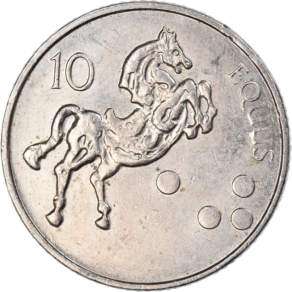 Moneda, Eslovenia, 10 Tolarjev, 2000
