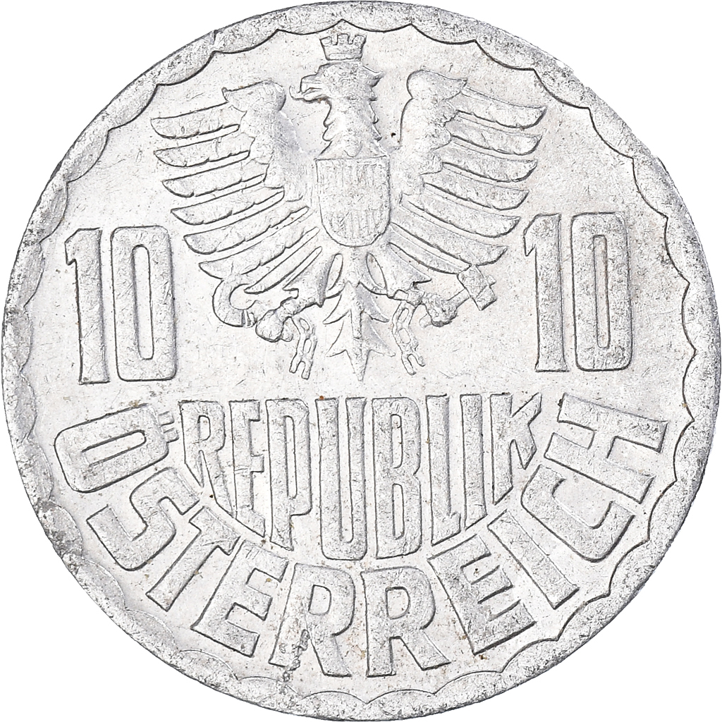 Moneda, Austria, 10 Groschen, 1969