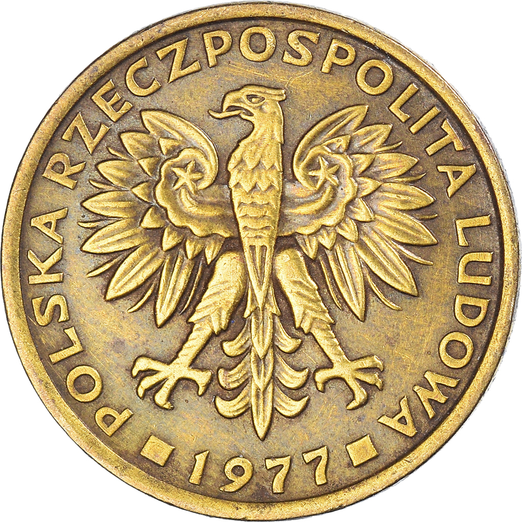 Moneda, Polonia, 2 Zlote, 1977