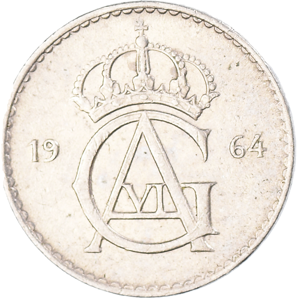 Moneda, Suecia, 10 Öre, 1964