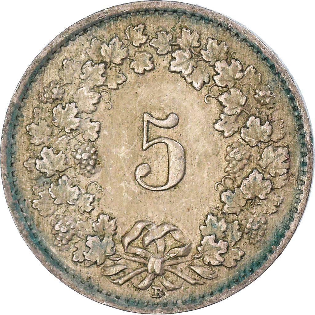 Moneda, Suiza, 5 Rappen, 1944