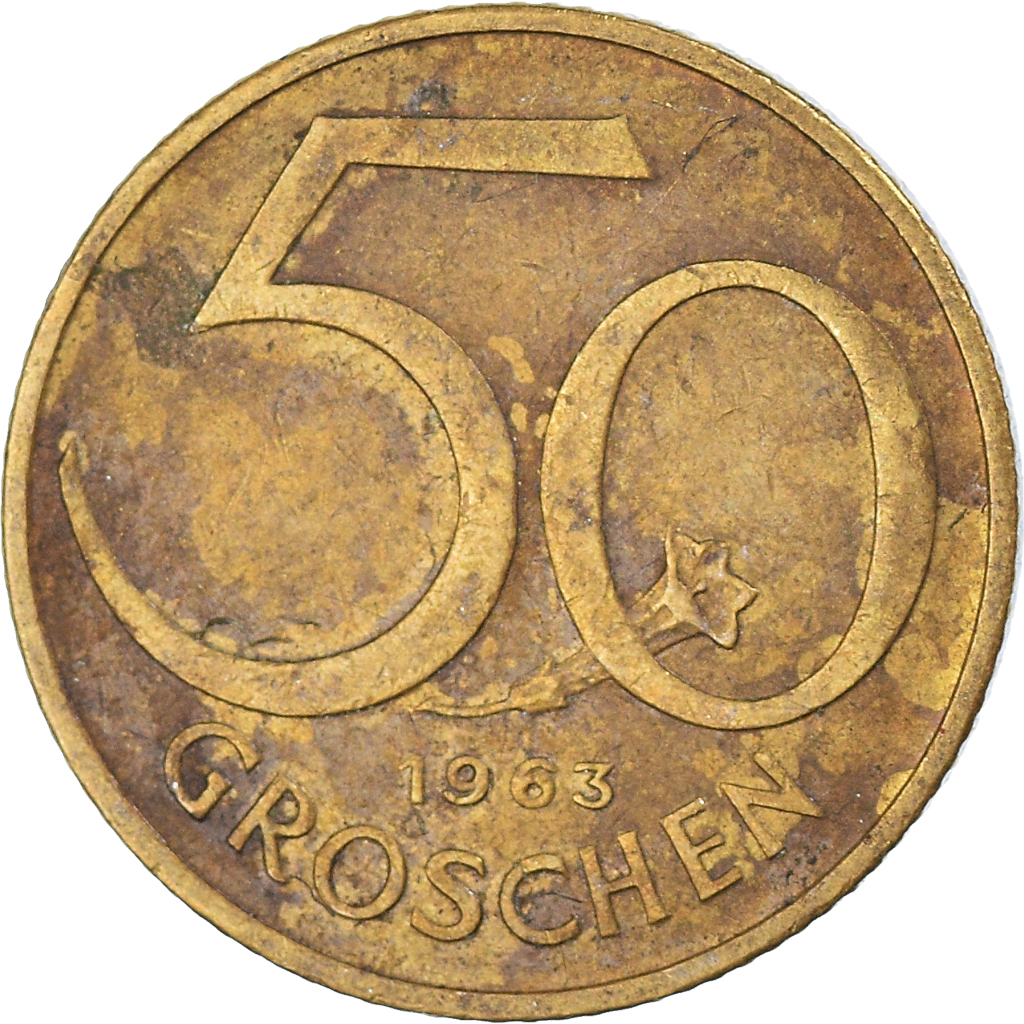 Coin, Austria, 50 Groschen, 1963