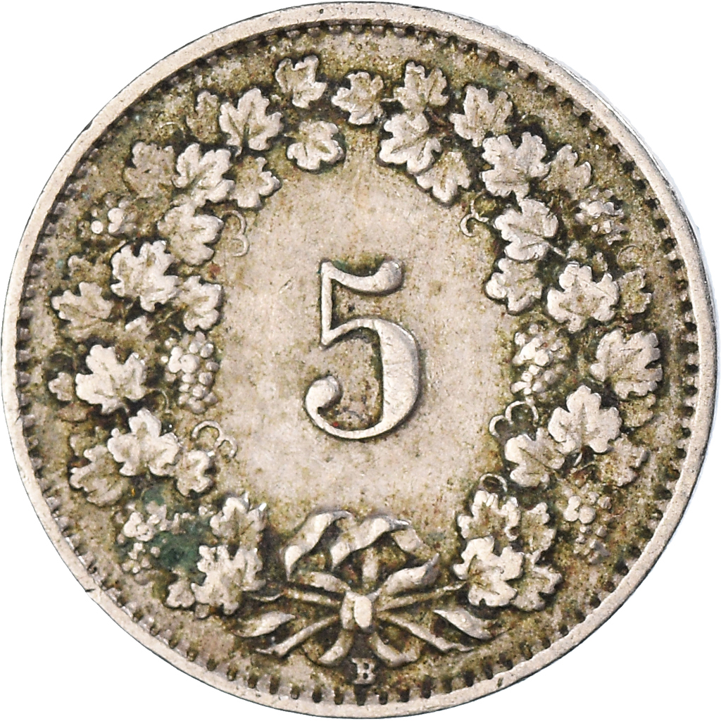Coin, Switzerland, 5 Rappen, 1927