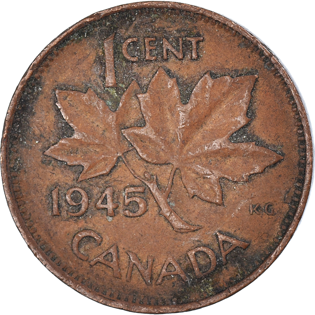 Moneda, Canadá, Cent, 1945