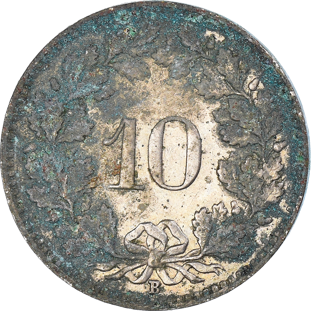 Moneda, Suiza, 10 Rappen, 1959