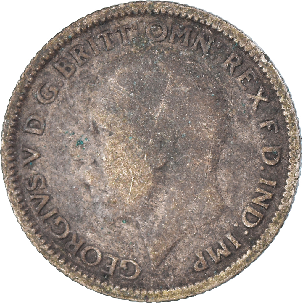 Moneda, Gran Bretaña, 6 Pence, 1928