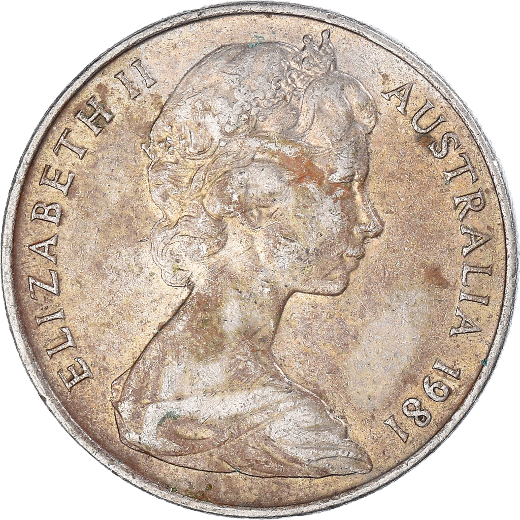 Moneda, Australia, 10 Cents, 1981