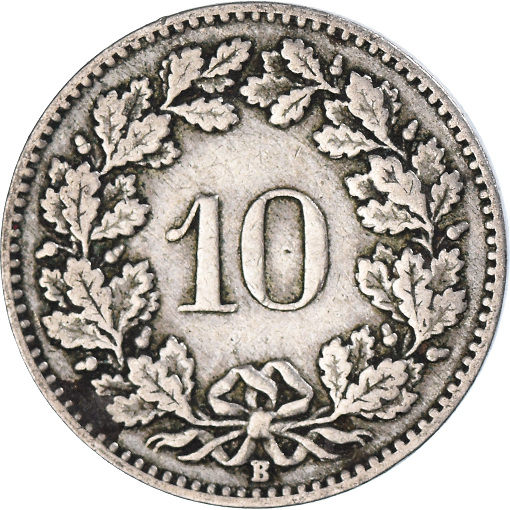 Moneda, Suiza, 10 Rappen, 1911