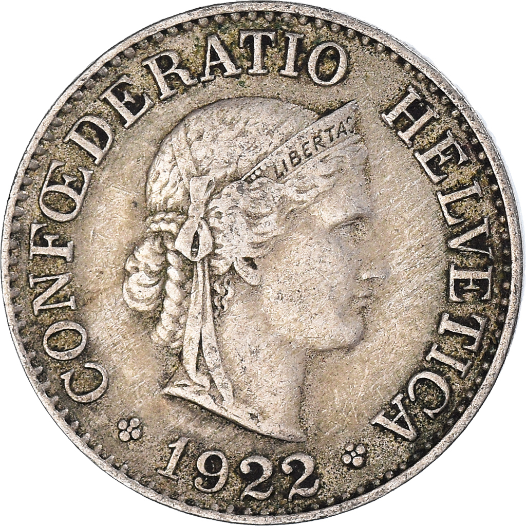 Coin, Switzerland, 10 Rappen, 1922